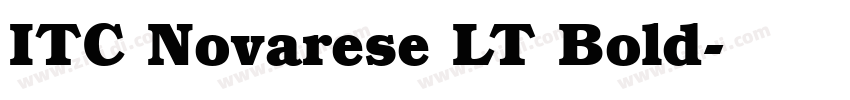 ITC Novarese LT Bold字体转换